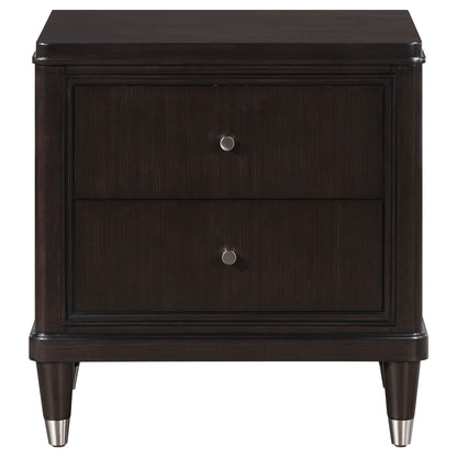 Janelle 2-drawer Nightstand Brown