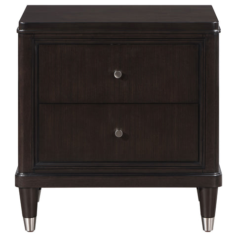 Felton 2-drawer Nightstand BrownBrown