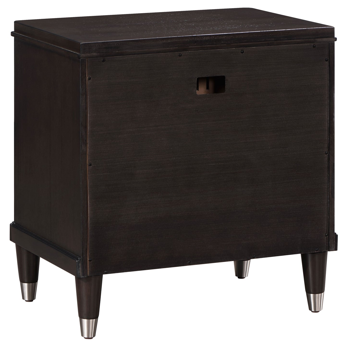 janelle 2-drawer nightstand brown