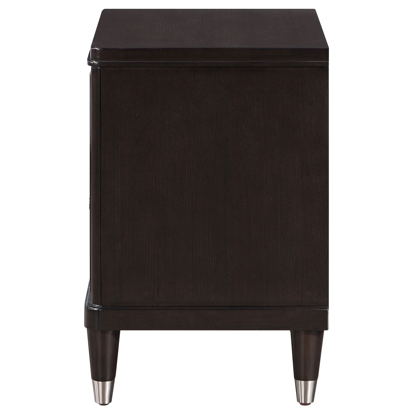 janelle 2-drawer nightstand brown