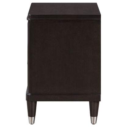 Janelle 2-drawer Nightstand Brown