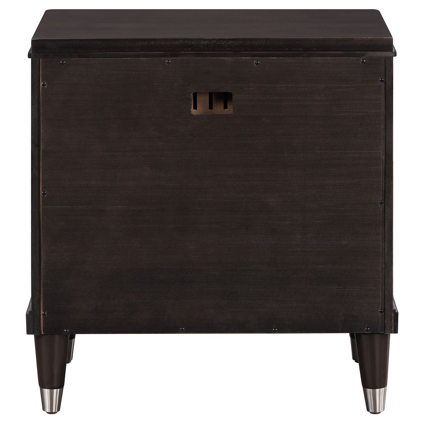 janelle 2-drawer nightstand brown