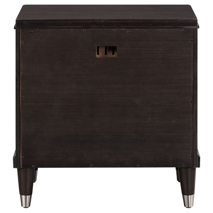 Janelle 2-drawer Nightstand Brown