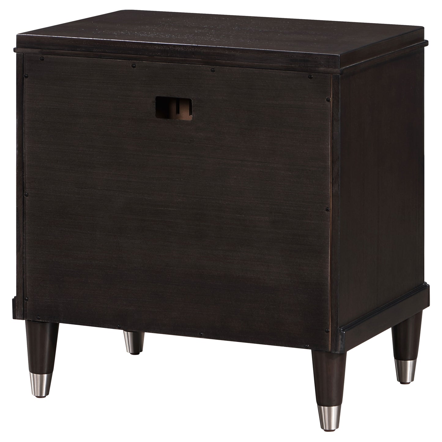 janelle 2-drawer nightstand brown