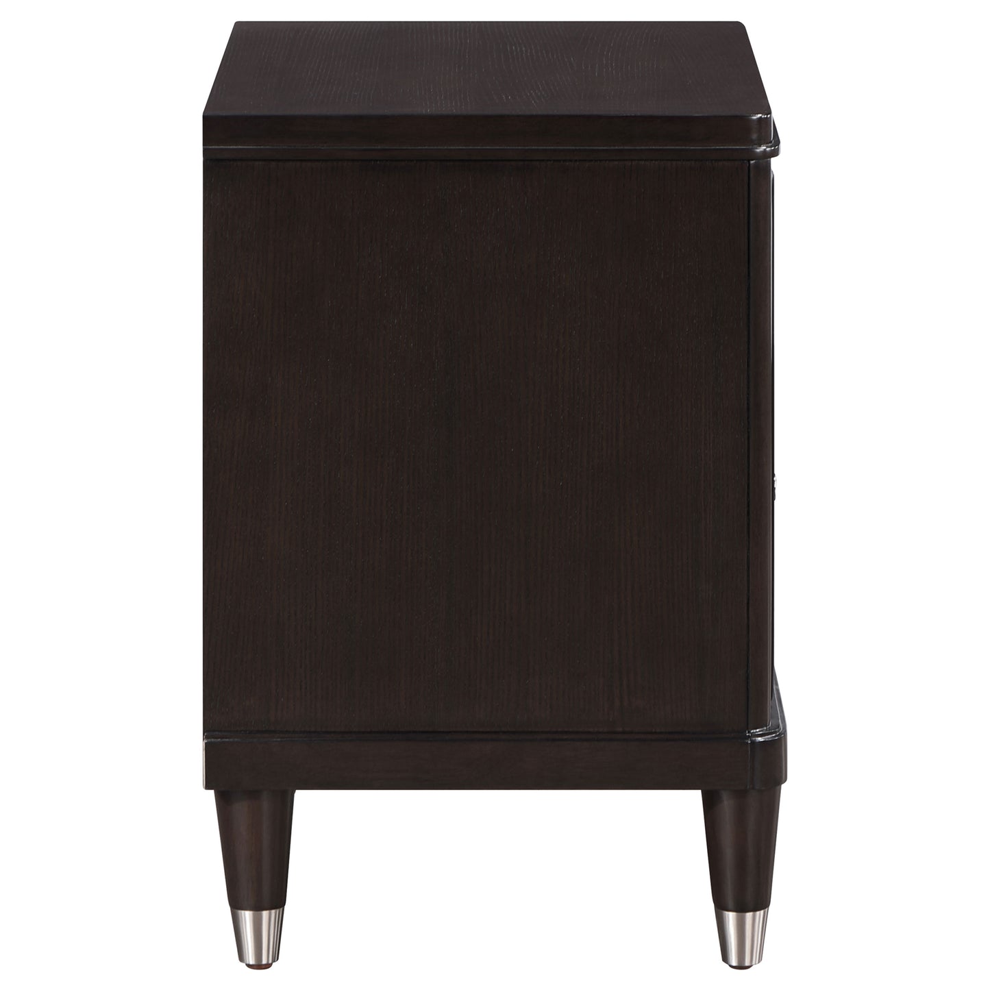 janelle 2-drawer nightstand brown