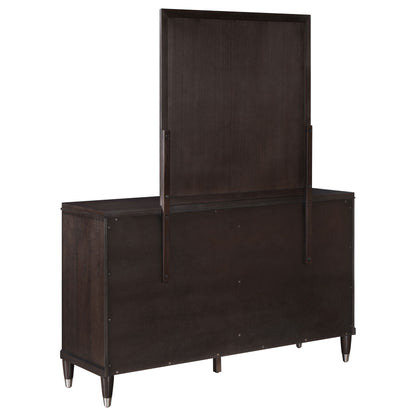 Felton 6-drawer Dresser with Mirror BrownBrown