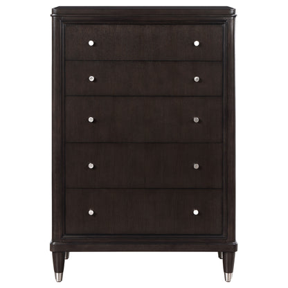 Janelle 5-drawer Bedroom Chest Brown