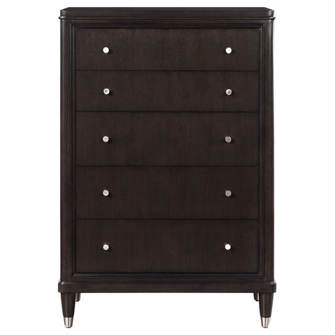 Felton 5-drawer Bedroom Chest BrownBrown