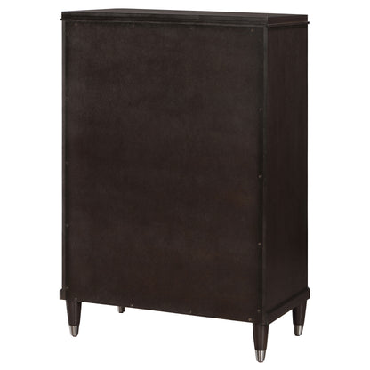 Janelle 5-drawer Bedroom Chest Brown