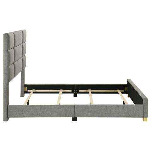 Dale 56-inch Fabric Upholstered Queen Panel Bed Grey