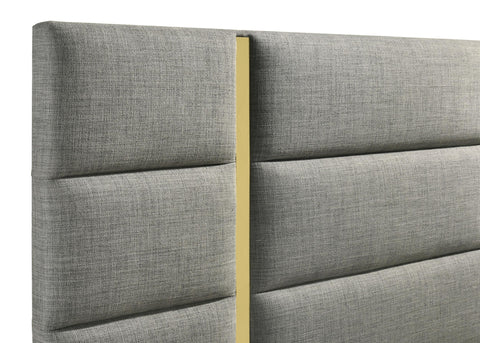 Dale 56-inch Fabric Upholstered Queen Panel Bed Grey