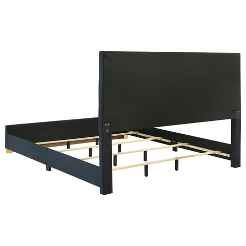 Dale 4-piece Eastern King Bedroom Set Navy and White High Gloss