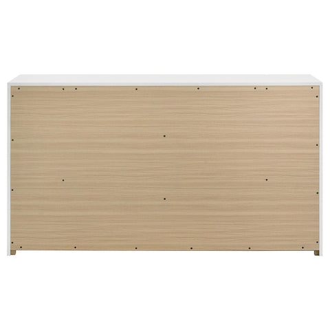 Dale 6-drawer Bedroom Dresser Cabinet White High Gloss