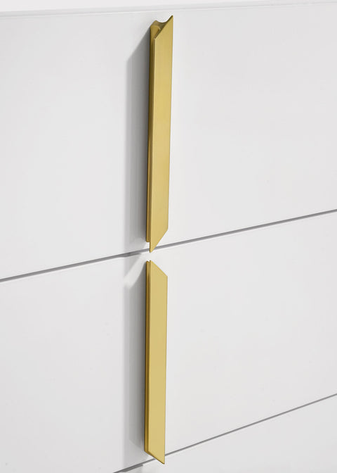 Dale 6-drawer Bedroom Dresser Cabinet White High Gloss