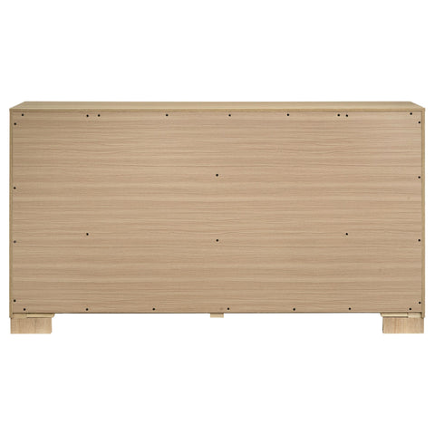 Skyview Bedroom Dresser with Mixed Hardware Light Oak