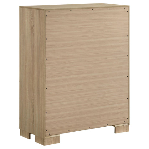 Skyview 4-Drawer Bedroom Chest with Framed Fronts Light Oak