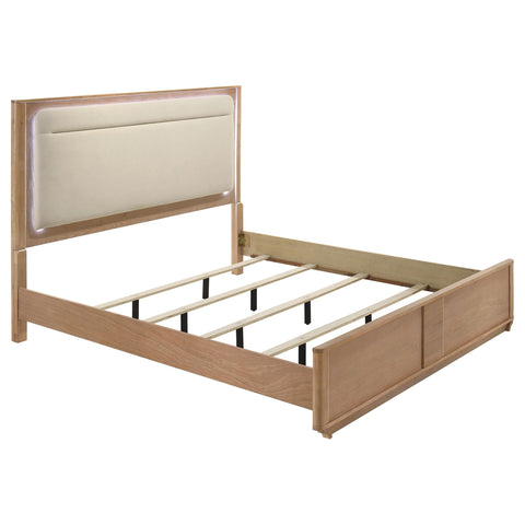 Lille 4-piece Eastern King Bedroom Set Light Oak