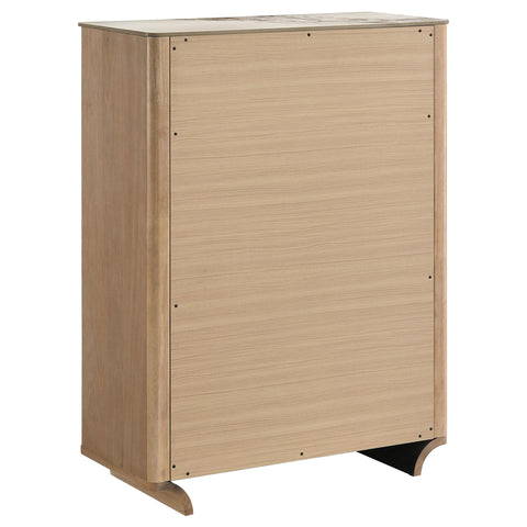 Lille 5-piece Eastern King Bedroom Set Light Oak