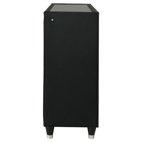 Deiter 8-drawer LED Bedroom Dresser Cabinet Black