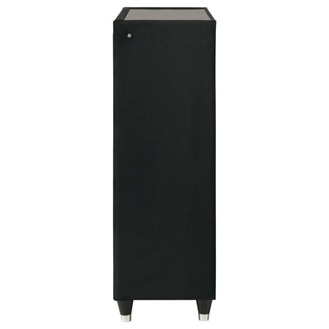 Deiter 5-drawer LED Chest of Drawers Black