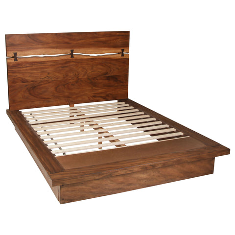 Aideen 4-piece Queen Bedroom Set Smokey WalnutSmokey Walnut