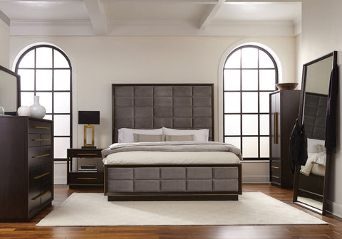 Gwyneth 5-piece California King Bedroom Set PeppercornSmoked Peppercorn