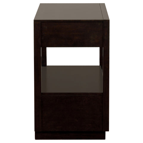 Gwyneth 2-drawer Nightstand Smoked PeppercornSmoked Peppercorn