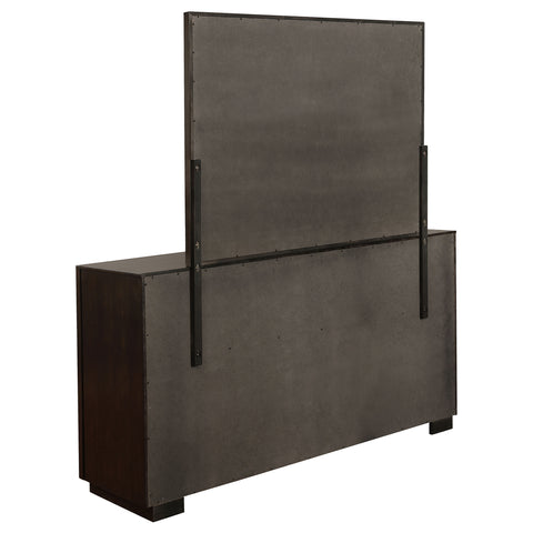 Gwyneth 8-drawer Dresser with Mirror Smoked PeppercornSmoked Peppercorn