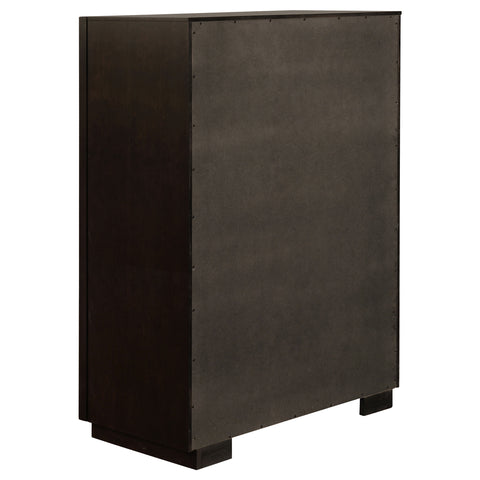 Gwyneth 5-drawer Bedroom Chest Smoked PeppercornSmoked Peppercorn