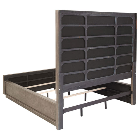 Gwyneth 77-inch California King Panel Bed Washed OakTaupe Oak