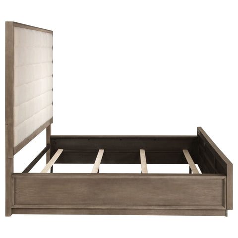 Gwyneth 77-inch California King Panel Bed Washed OakTaupe Oak