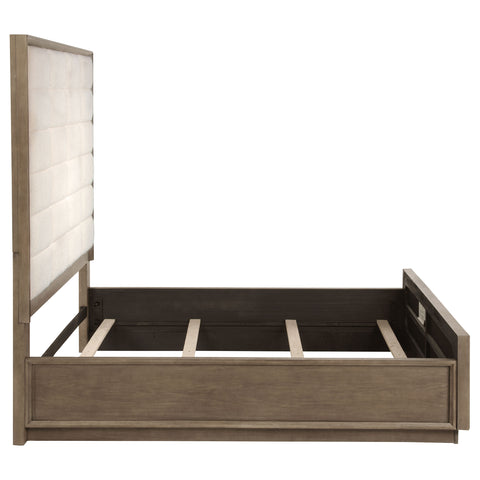 Gwyneth 77-inch Queen Panel Bed Washed OakTaupe Oak