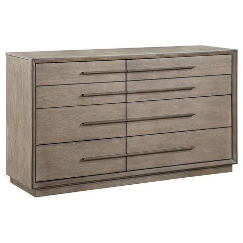 Gwyneth 8-drawer Dresser Washed OakTaupe Oak