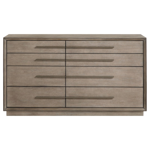 Gwyneth 8-drawer Dresser Washed OakTaupe Oak