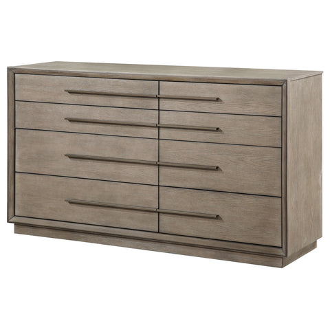 Gwyneth 8-drawer Dresser Washed OakTaupe Oak