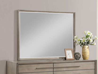 Gwyneth Dresser Mirror Washed OakTaupe Oak