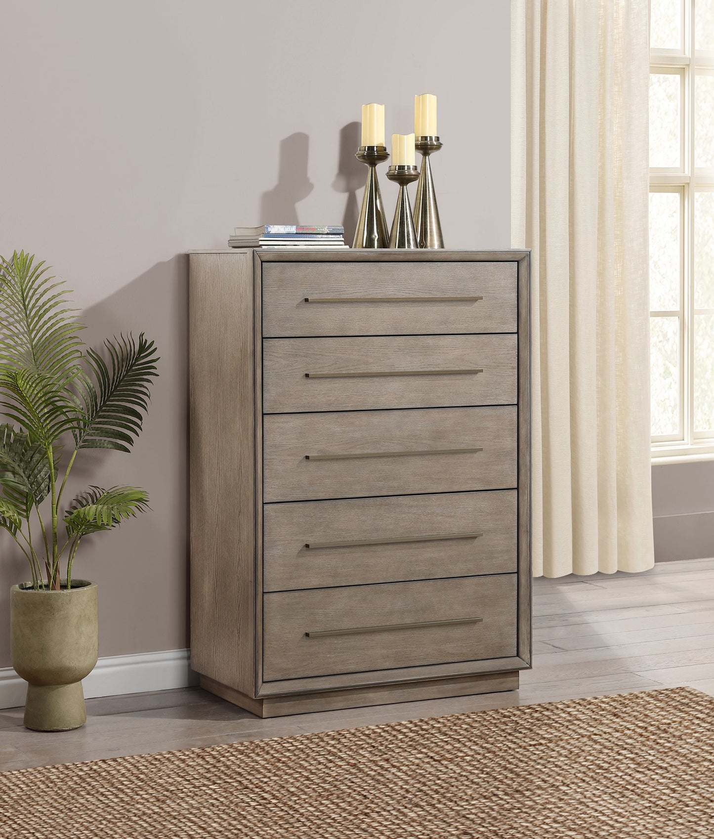 gwyneth 8-drawer bedroom chest washed oaktaupe oak