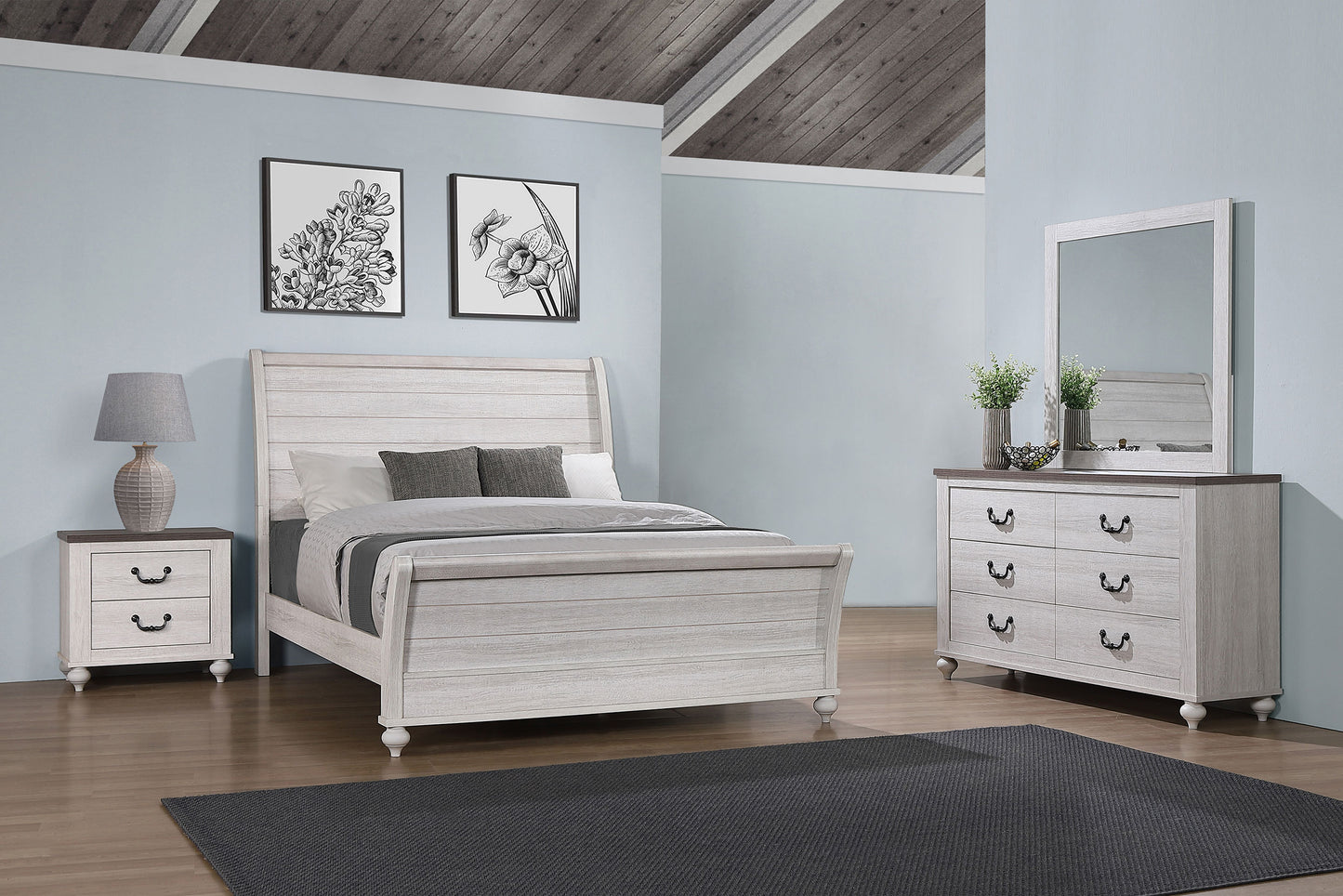 queen bed 4 pc set