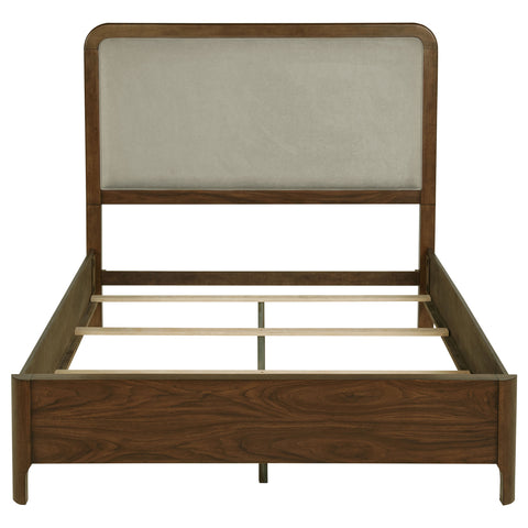 Danbrook 57-inch Upholstered Queen Panel Bed WalnutWalnut