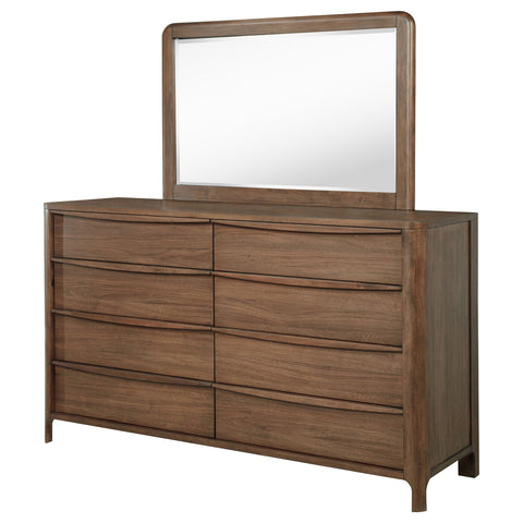 Danbrook 8-drawer Dresser and Mirror WalnutWalnut