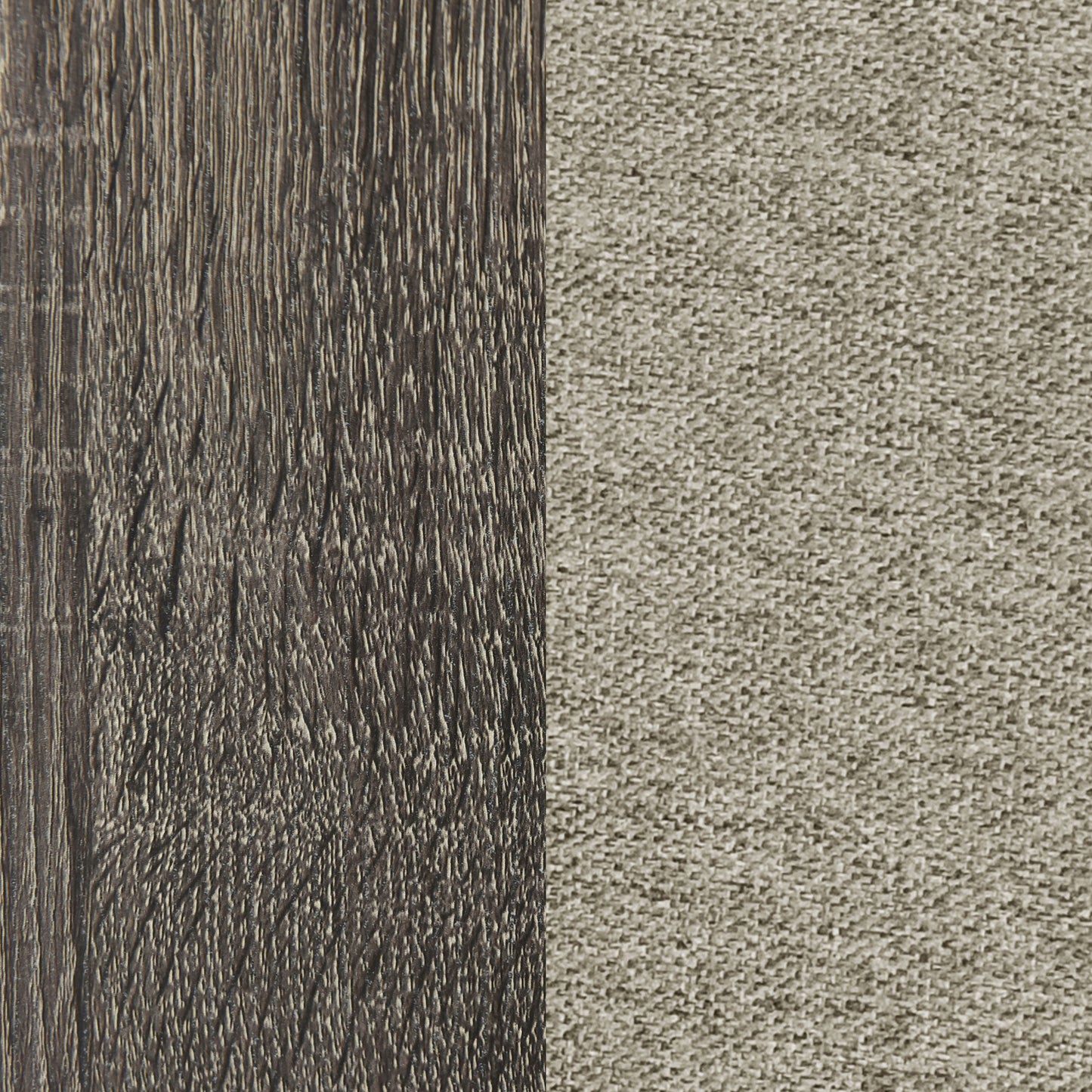 umbridge 50-inch upholstered eastern king bed brown oakbrown oak