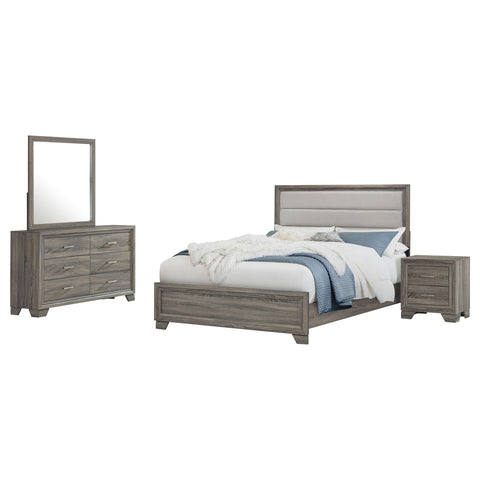 Umbridge 4-piece California King Bedroom Set Brown OakBrown Oak