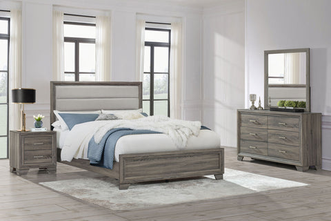 Umbridge 4-piece Queen Bedroom Set Brown OakBrown Oak
