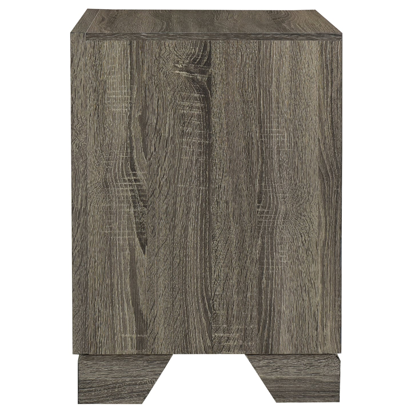 umbridge 2-drawer nightstand bedside table brown oakbrown oak