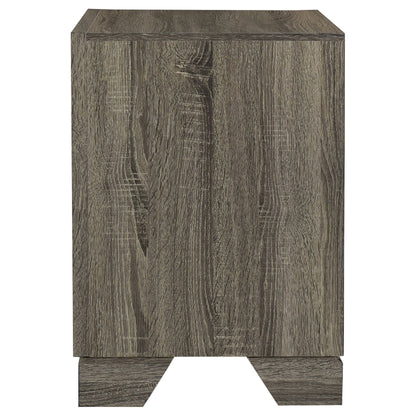 Umbridge 2-drawer Nightstand Bedside Table Brown OakBrown Oak
