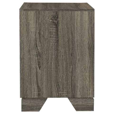 Umbridge 2-drawer Nightstand Bedside Table Brown OakBrown Oak