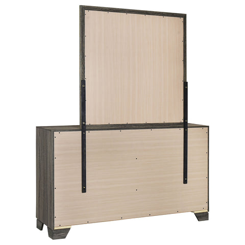 Umbridge 6-drawer Dresser and Mirror Brown OakBrown Oak