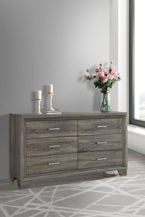 Umbridge 6-drawer Dresser Cabinet Brown OakBrown Oak