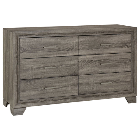 Umbridge 6-drawer Dresser Cabinet Brown OakBrown Oak