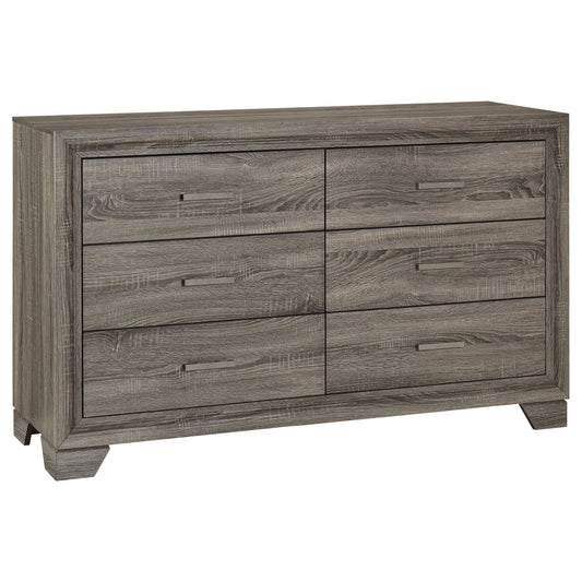 Umbridge 6-drawer Dresser Cabinet Brown OakBrown Oak